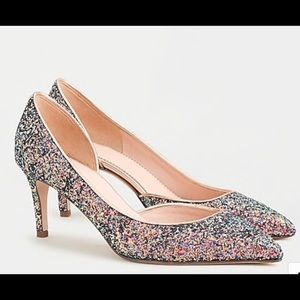 J.Crew Colette D’Orsay Pumps Holographic Glitter